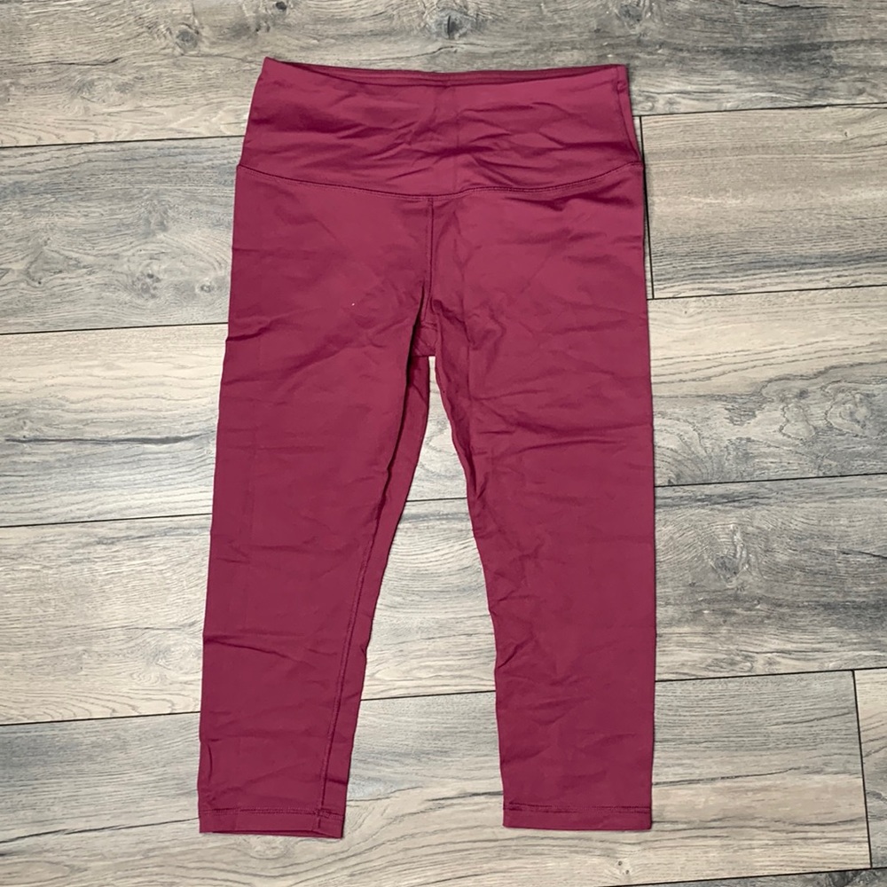 90 Degrees Maroon Leggings Size Large